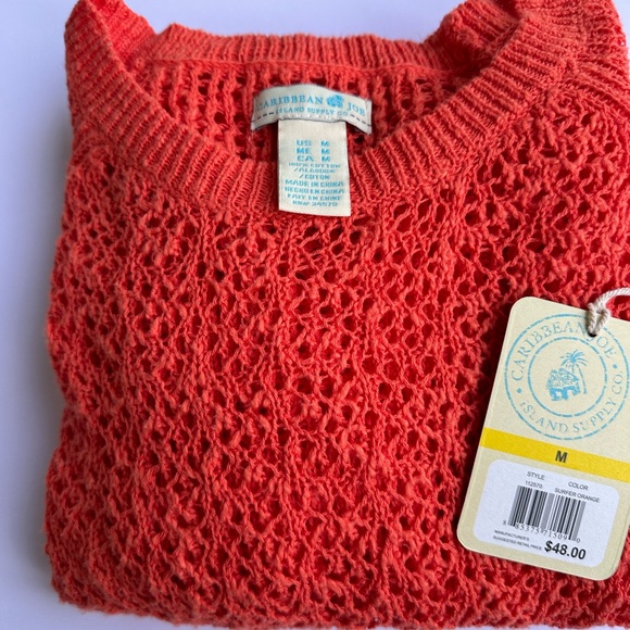 Caribbean Joe orange/red sweater - Picture 4 of 9